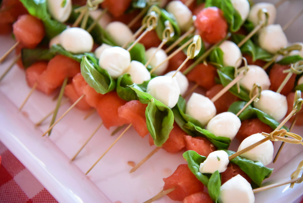 Watermelon Caprese Skewers - The Watermelon Party