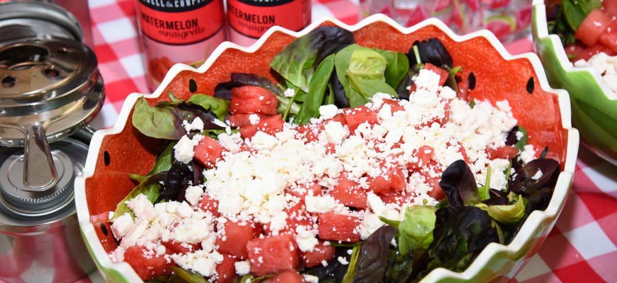 Green Salad with Watermelon & Feta